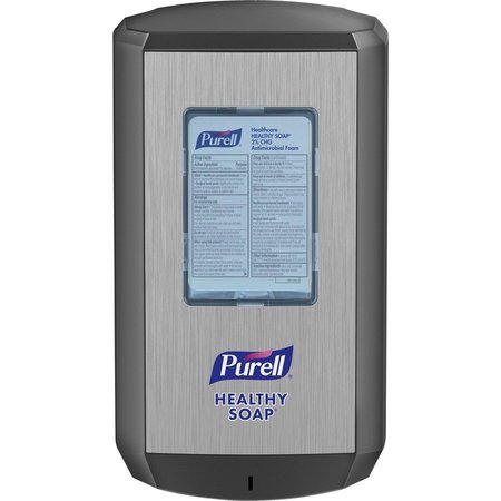 PURELL Dispenser, CS6, f/Healthy Soap, 1200 ml Cap, 2/CT, Graphite GOJ653401